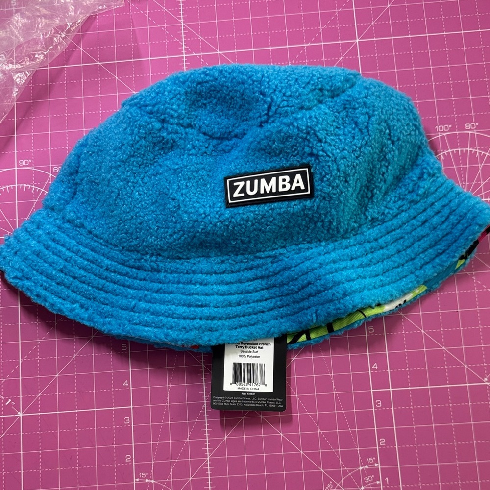 Zumba REVERSIBLE blue Bucket Hat